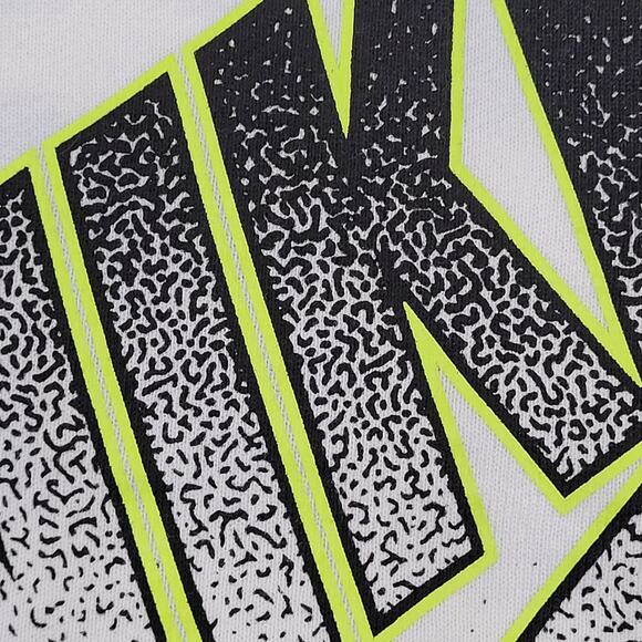 NIKE Air Swoosh Sweatshirt Womens L 22x22 Black White Ombre - Picture 15 of 16